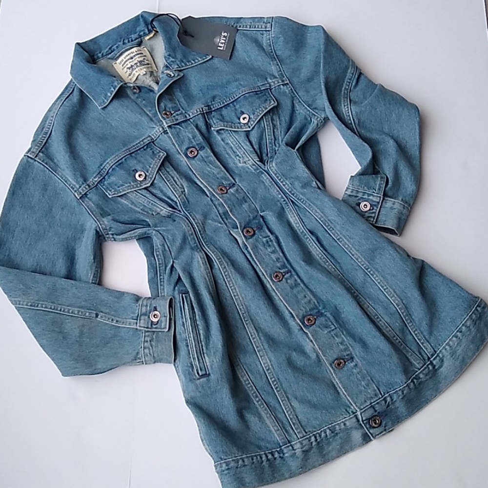 Levi's Made & Crafted Denim Jean Trucker Dress